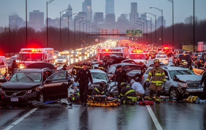 Can you sue after a multi-car pileup in New York?