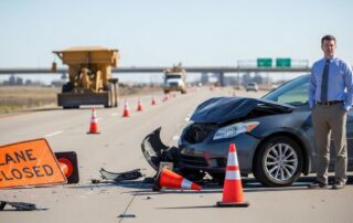 What happens if your accident was caused by road construction in Texas?