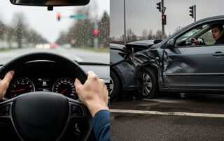 How is liability split in comparative negligence states like New Jersey?