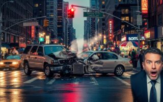 Can you sue after being rear-ended at a red light in New York?