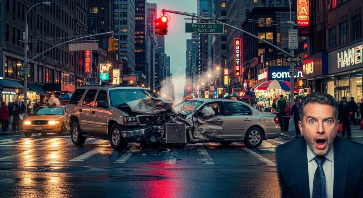 Can you sue after being rear-ended at a red light in New York?