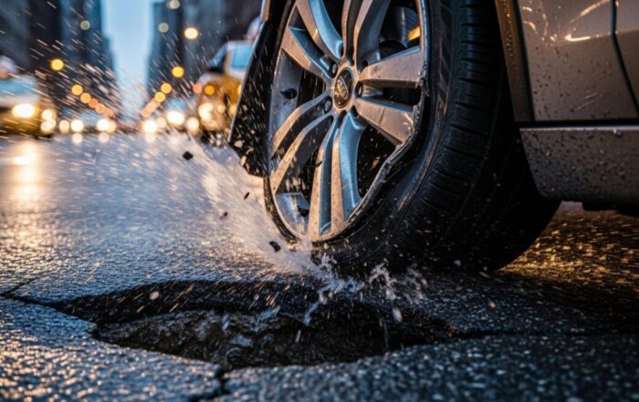 Can you sue a city for pothole accident in New York?