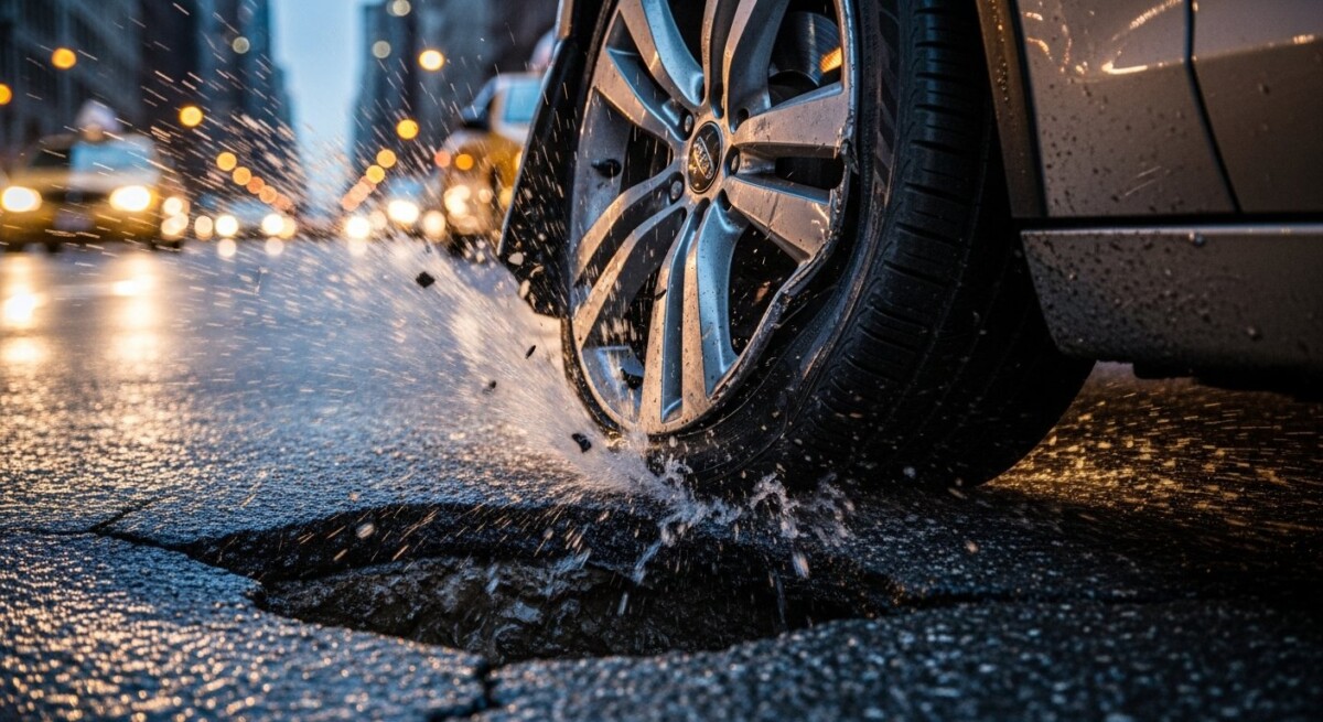 Can you sue a city for pothole accident in New York?