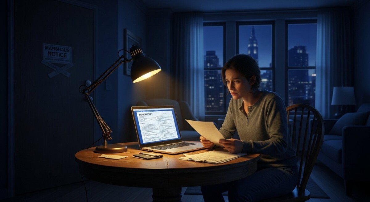 Can you file bankruptcy to stop eviction in New York?