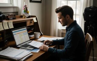What happens if you are self-employed and file bankruptcy in Illinois?
