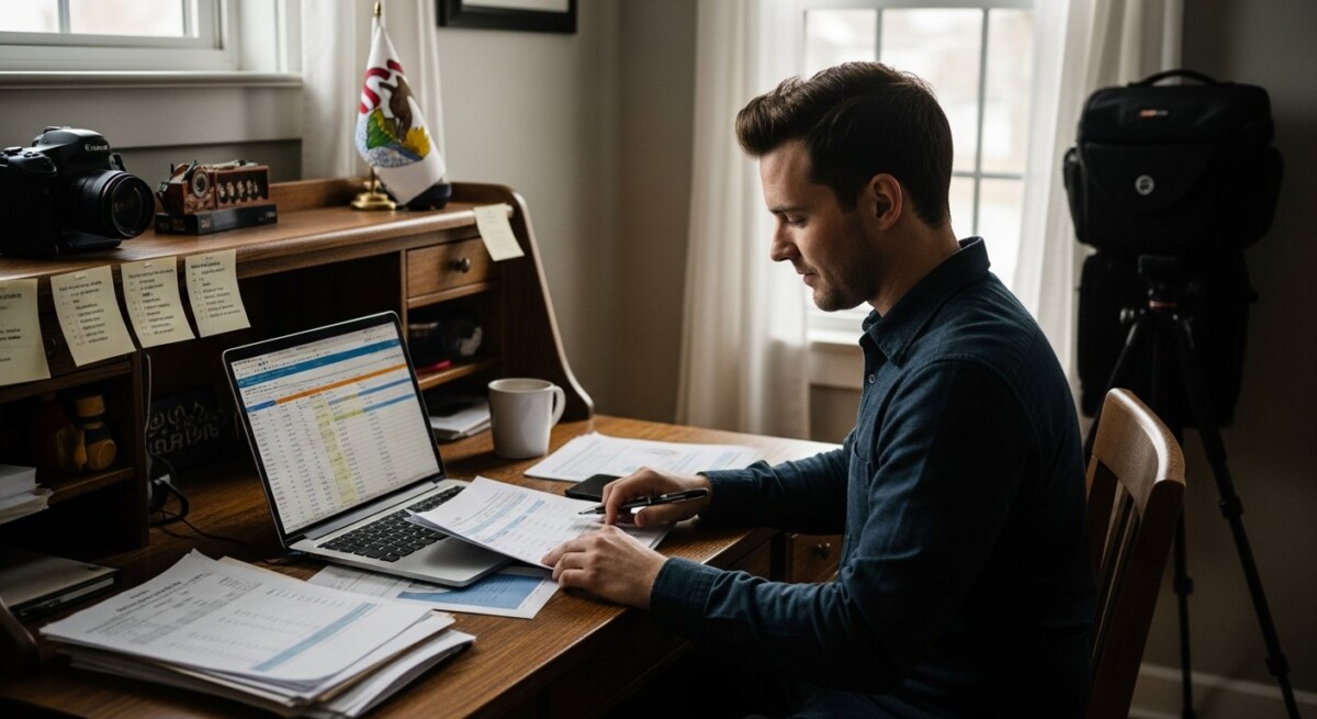 What happens if you are self-employed and file bankruptcy in Illinois?